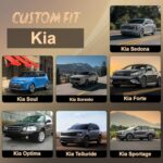 Premium Leather Car Seat Covers for Kia - Waterproof, Custom Fit, Gray (2-Pack) - Image 2