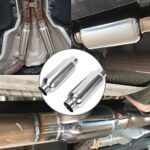 2.5" Universal Stainless Steel Exhaust Muffler Deep Sound 12" Pair - Image 5