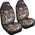 Nature-Inspired Mushroom Car Seat Covers - Universal Fit Front Seats Woodland Style - Image 3