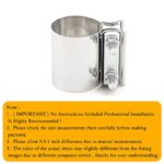 2.5" Stainless Steel Muffler Clamp Exhaust Pipe Repair Kit - Image 6
