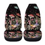 Nature-Inspired Mushroom Car Seat Covers - Universal Fit Front Seats Woodland Style - Image 5