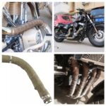 BSTFLEX 2" x 16.5' Titanium Exhaust Heat Wrap Tape Kit Motorcycle - Image 7