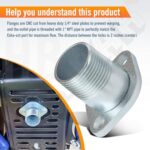 1" Threaded Exhaust Flange for Predator 301 340 390 Honda GX Engine - Image 6