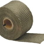 Design Engineering Titanium Exhaust Heat Wrap with Lava Rock Technology - 2" x 25' - Heat Wrap for Exhaust Pipes, Pliable Exhaust Wrap Tape, Withstands 1800°F Direct Heat & 2500°F Intermittent Heat
