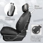 Dodge Ram Seat Covers Full Set 2009-2024 1500 2500 3500 Crew Quad Cab - Image 5