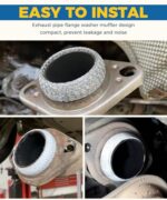 UBOG 2.25" Exhaust Donut Gasket Seal Ring for Cars Trucks Universal - Image 6