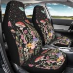 Nature-Inspired Mushroom Car Seat Covers - Universal Fit Front Seats Woodland Style - Image 4