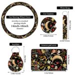 Floral Car Seat Covers 15pc Set with Steering Wheel Cover Auto - Image 6