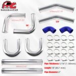 BAGARAATAN 3" Aluminum Intercooler Piping Kit U-Pipe T-Clamps - Image 2