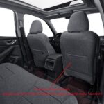 Custom Gray Seat Covers for Hyundai Santa Fe 2019-2023 Full Set - Image 2