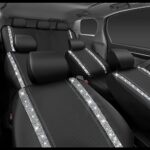 Luxe Rhinestone Car Seat Covers: Diamond Waterproof Universal Fit for SUV/MPV - Image 5