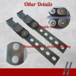 Heavy Duty Universal Exhaust Hanger Brackets | 2-Pack Swivel Muffler Support Hangers - Image 5