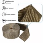 BSTFLEX 2" x 16.5' Titanium Exhaust Heat Wrap Tape Kit Motorcycle - Image 4