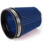 High-Flow 6" Cold Air Intake Filter Blue Washable Performance Cone - Image 6