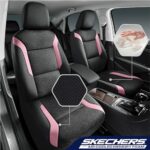Skechers Memory Foam Car Seat Covers Pink 2PC Front Airbag Safe SUV - Image 2