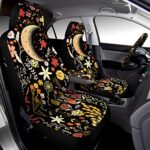 Floral Car Seat Covers 15pc Set with Steering Wheel Cover Auto - Image 3