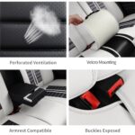 Premium Leather Car Seat Covers Full Set Waterproof Black White SUV - Image 7