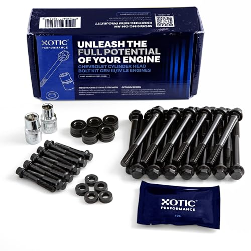 Cylinder Head Bolts Kit for 2004+ Chevrolet Gen III IV Cylinder Head Bolts Kit for 2004+ Chevrolet Gen III IV LS Engines 4.8L, 5.3L, 5.7L, 6.0L, 6.2L - Xotic Performance™ XP981