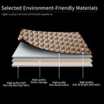 Premium Breathable Car Seat Covers Universal Fit Gold Beige Luxury Comfort 2PC - Image 5