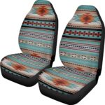 Navajo Aztec Tribal Car Seat Covers 2PC Universal Women Auto SUV - Image 2