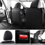 Nissan Rogue Seat Covers 2014-2020 Custom Fit Full Set Black Leather Interior - Image 4