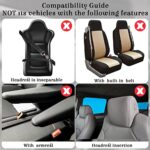 Luxurious Purple 17pc Car Seat Cover Set - Soft Fleece Full Protection Accessory Kit - Image 2