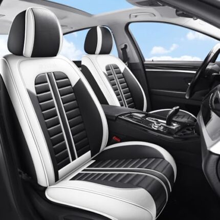 car seat covers white and black