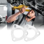 2.25" 3-Bolt Exhaust Flange Gasket Set for Muffler Header 2PC - Image 5