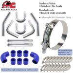 BAGARAATAN 3" Aluminum Intercooler Piping Kit U-Pipe T-Clamps - Image 6
