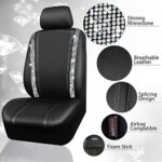 Luxe Rhinestone Car Seat Covers: Diamond Waterproof Universal Fit for SUV/MPV - Image 6