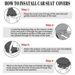 Floral Car Seat Covers 15pc Set with Steering Wheel Cover Auto - Image 7