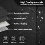 Waterproof Neoprene Car Seat Covers Universal Fit Full Set Black - Image 6