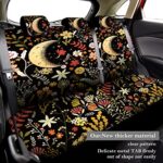 Floral Car Seat Covers 15pc Set with Steering Wheel Cover Auto - Image 4