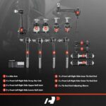 Chevy Astro Safari RWD Suspension Kit: 14pc Ball Joints Tie Rods Links 90-05 - Image 2