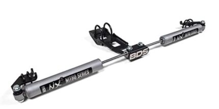 BDS Suspension NX2 Dual Steering Stabilizer Kit for 73-87 Chevy GMC 1500/2500 Truck | 69-91 Suburban 1500/2500