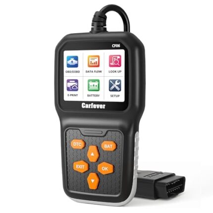 CF06 OBD2 Scanner Check Engine Light Code Reader, Advanced Battery Health Check Car Diagnostic Tool, Upgraded Alloy-Edged Design, Compatible with All Vehicles After 1996 with OBDII Port