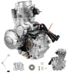 CUBELLIN 250CC Engine 4 Stroke 14HP Motorcycle Engine Kick/Electric Start ATV Engine Motor with 5-Speed Manual Transmission Vertical Engine Dirt Bike Engine