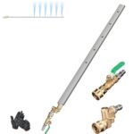 Car Radiator Cleaning Tool, Non-Disassembly Water Tank Condenser Cleaning Kit, 24'' Portable Radiator Cleaning Tool, Stainless Steel Pressure Washer Wand, for Household Cars, Trucks, RV Radiators