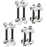 DASBET Adjustable 2-Way Coil Spring Spacers 4 Pack, 1”-2” Lift or Lower Spring Compressor Tool, Mini Coil Spring Booster for Car & Truck Shock Absorbers, Automotive Strut Accessories (4)