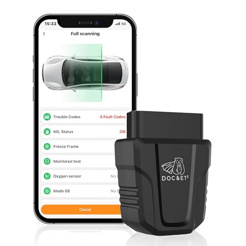 DOC&ET² Obd2 Scanner Diagnostic Tool Bluetooth OBD Scanner Code Reader DOC&ET² Obd2 Scanner Diagnostic Tool Bluetooth OBD Scanner Code Reader for Men Women Check Engine Code Reader for iOS and Android
