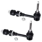 Detroit Axle - 4WD Front 2pc Sway Bars for 03-05 Dodge Ram 2500 3500, 2 Stabilizer Sway Bar End Links 2003 2004 2005 Replacement Sway Bar Links