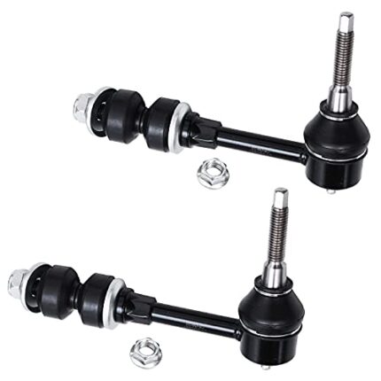 Detroit Axle - 4WD Front 2pc Sway Bars for 03-05 Dodge Ram 2500 3500, 2 Stabilizer Sway Bar End Links 2003 2004 2005 Replacement Sway Bar Links