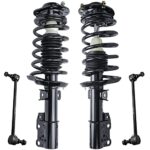Detroit Axle - Front Struts Sway Bars for 2005-2010 Chevy Cobalt 2006-2011 HHR [w/o RPO Code FE5] Complete 2 Struts with Coil Spring 2 Front Sway Bar Links Replacement Suspension Kit