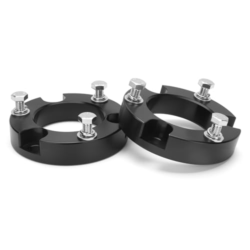 Dynofit 2 Inch Leveling Lift Kit for Toyota Tacoma (2005-2023), Dynofit 2 Inch Leveling Lift Kit for Toyota Tacoma (2005-2023), 4Runner (2003-2024) and FJ Curise (2007-2015), Raise Front Suspension 2in, Set of 2Pcs Forged Aluminum Strut Spacers Level Kit