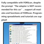 FORScan OBD2 USB Adapter for Ford Lincoln Mercury Mazda Diagnostic
 
(Note: This is 70 characters exactly) - Image 2