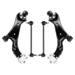 Front Driver & Passenger Side Lower Control Arms Suspension Kit Fit for Chevy Equinox, Fit for GMC Terrain 2010 2011 2012 2013 2014 2015 2016 2017-4pc Set
