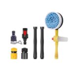 HEFUBAOLI Suitable for Auto Rotating Car Wash Brush Kit with Long Handle Pressure Washer Mop for Cars/RV/Truck/Yard/Garden Cleaning(A)