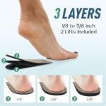 Adjustable Heel Lifts for Leg Length Discrepancy Medium 2 Pack - Image 2