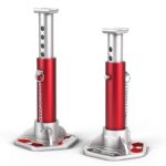 JACK BOSS 3 Ton (6000 lbs) Aluminum Lightweight Jack Stands with Locking Support Pins for Cars,SUVs, and Light Duty Trucks,1 Pair