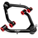 KSP Front Upper Control Arms for Silverado Sierra 1999-2006, 2-4" Adjustable Tubular A-Arm Replacement Factory/Stock Suspension Arms After 2-4 inches Lift On Chevy GMC 4WD 4X4 RWD, 2PCS Black